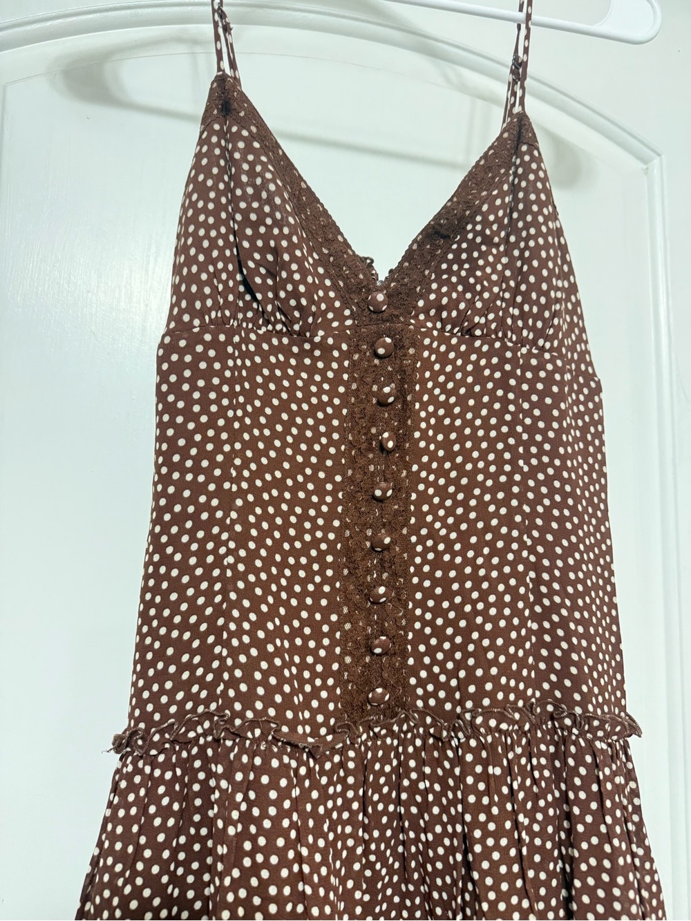 Reformation Citrus Dress in Choco Dot - Picture 3 of 6